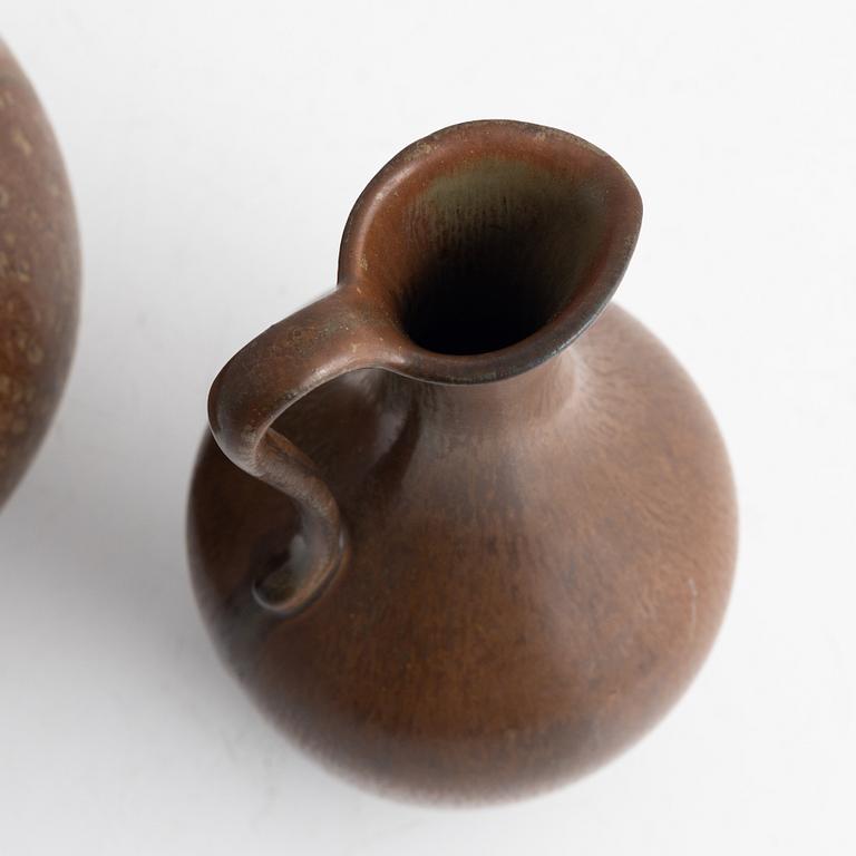 Gunnar Nylund, a teapot and a vase, Rörstrand.