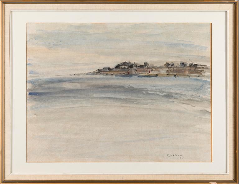 FEODOR POROKARA, watercolour, signed and dated -67.