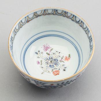 SERVISDELAR, 5 st Meissen tidigt 1800-tal porslin.