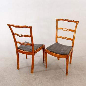 Stolar, 8 st, England omkring 1800.