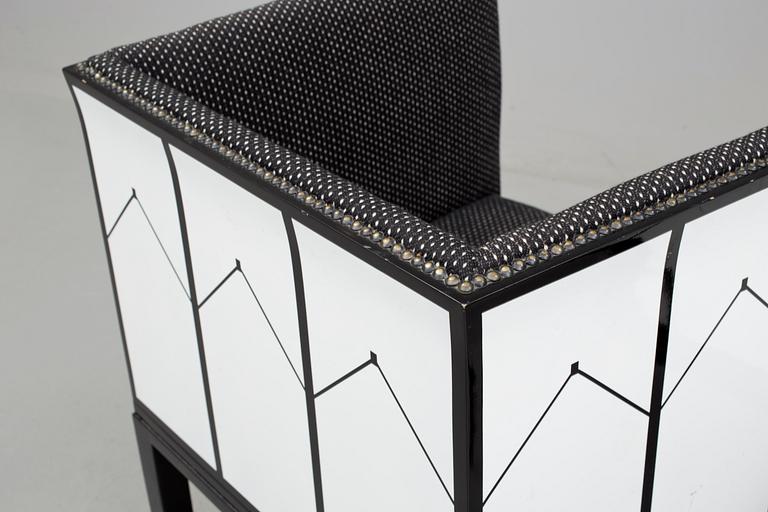 ELIEL SAARINEN, fåtöljer, ett par, "Arm Chair", Adelta Oy, Finland, 1983.