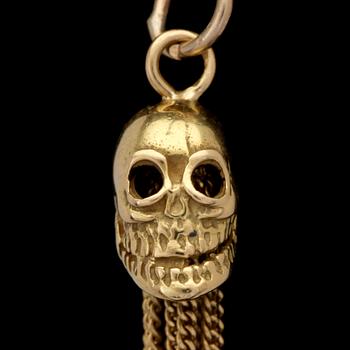 PENDANT, shape of skull. Weight 9,5 g.