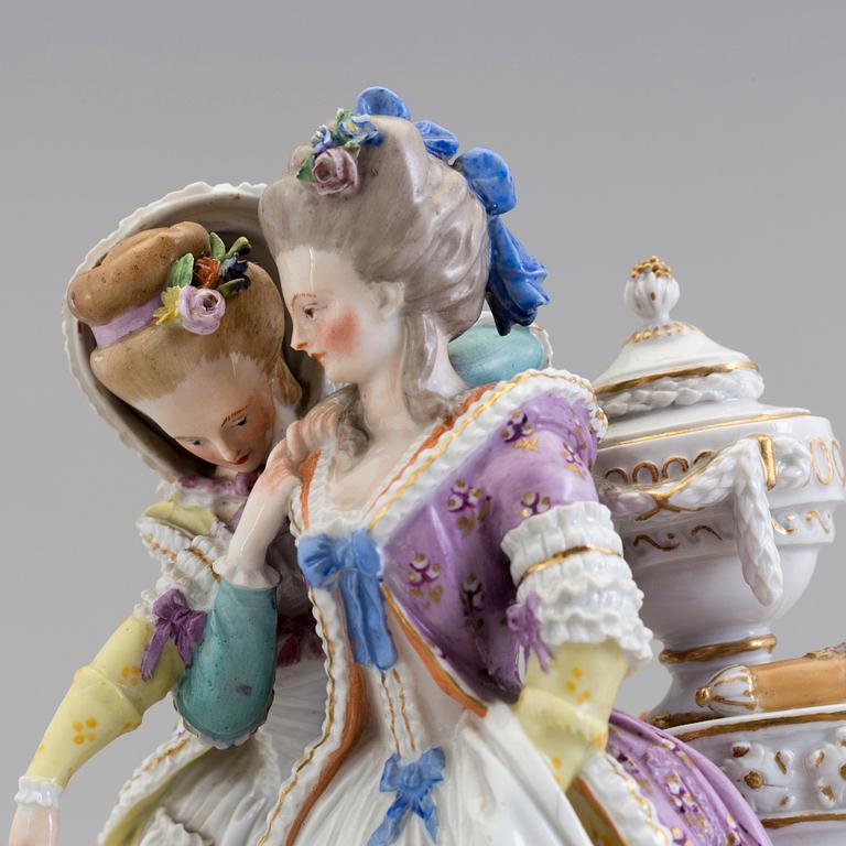 MEISSEN, figurin av porslin, Marcolinis period (1774-1814).