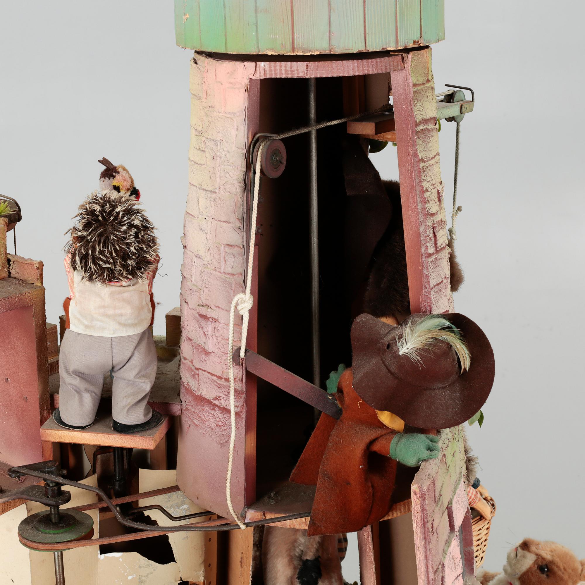 STEIFF, butiksdisplay, omkring 1900-talets mitt/tredje kvartal.