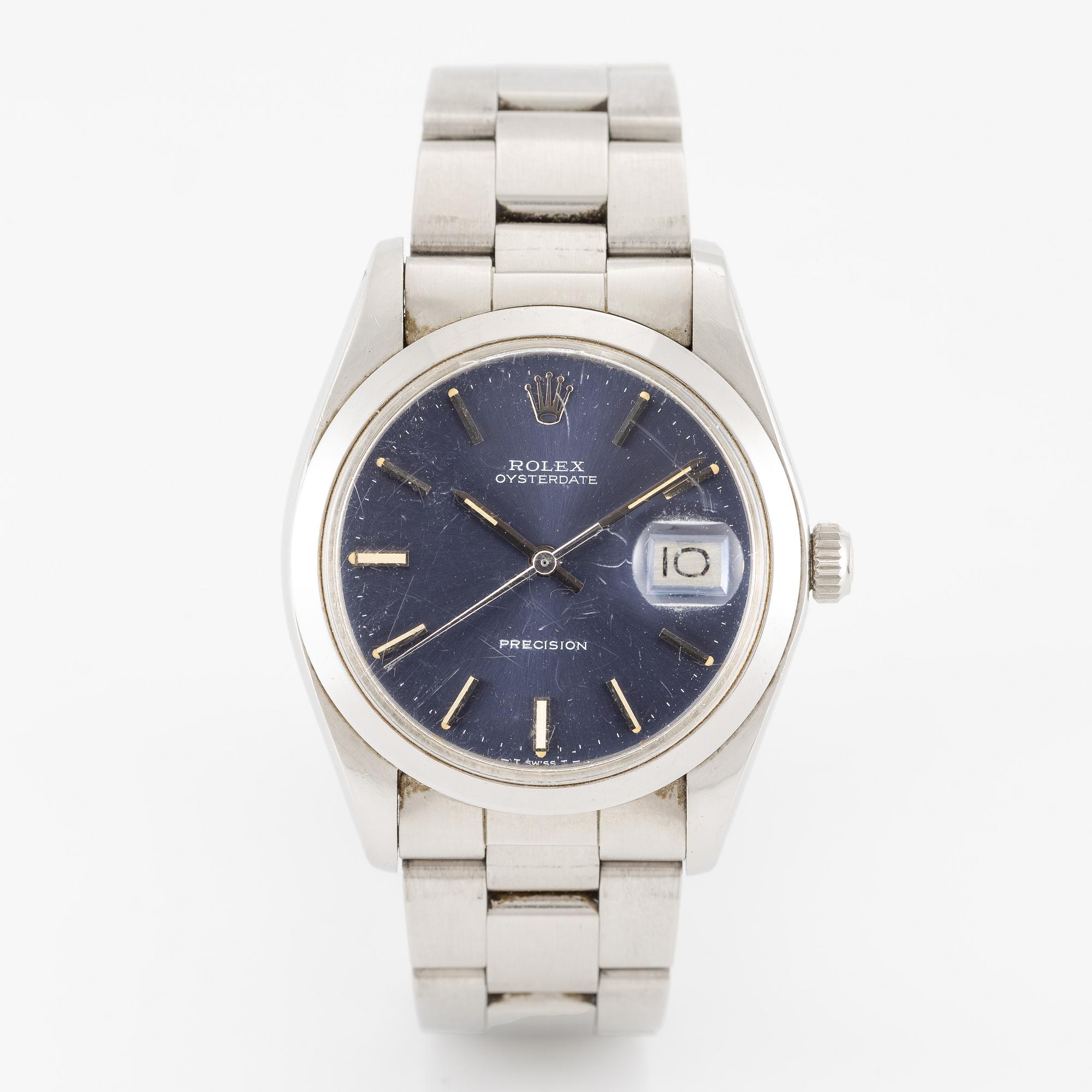 Rolex, Oysterdate, Precision, wristwatch, 34 mm.