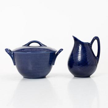 Hertha Bengtson, A 92-piece dinner service, 'Blå eld', Rörstrand, Sweden.