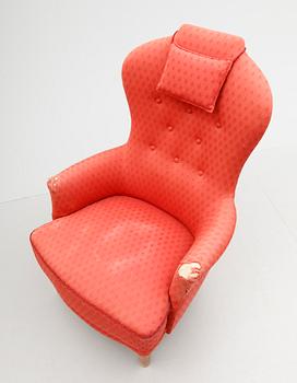 FÅTÖLJ, "Farmor", Carl Malmsten.