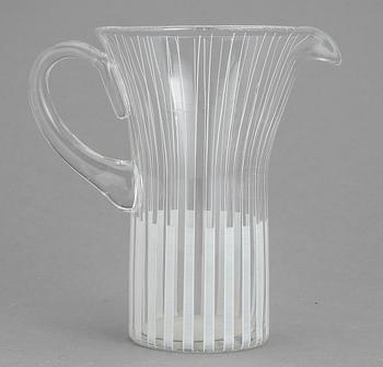 SKÅLAR, GLAS, KARAFF OCH FAT, 16 delar, glas, "Strikt", Bengt Orup, Johansfors. Formgiven 1953.