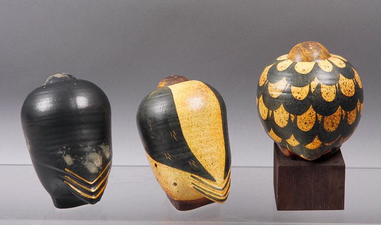 FIGURINER, 3 st, keramik, Lisa Larson.