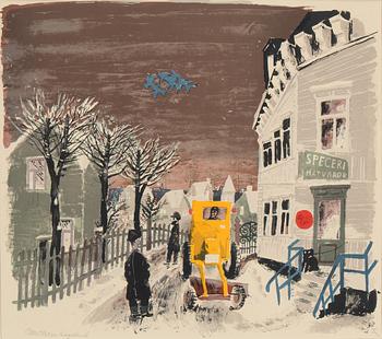 OLLE OLSSON-HAGALUND, lithograph, signed and numbered 65/360 with pencil.