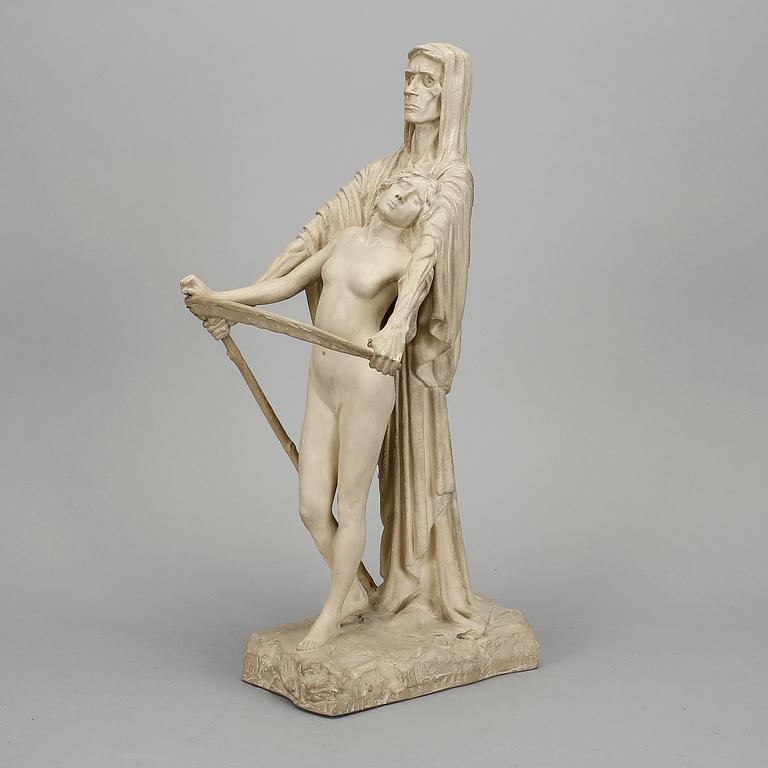 SKULPTUR, lergods, kring sekelskiftet 1900.