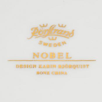 KARIN BJÖRQUIST, dessert bowls, (14 [12+2] ), bone china, "Nobel Jubilee 1991"+"Nobel", Rörstrand/Gustavsberg.