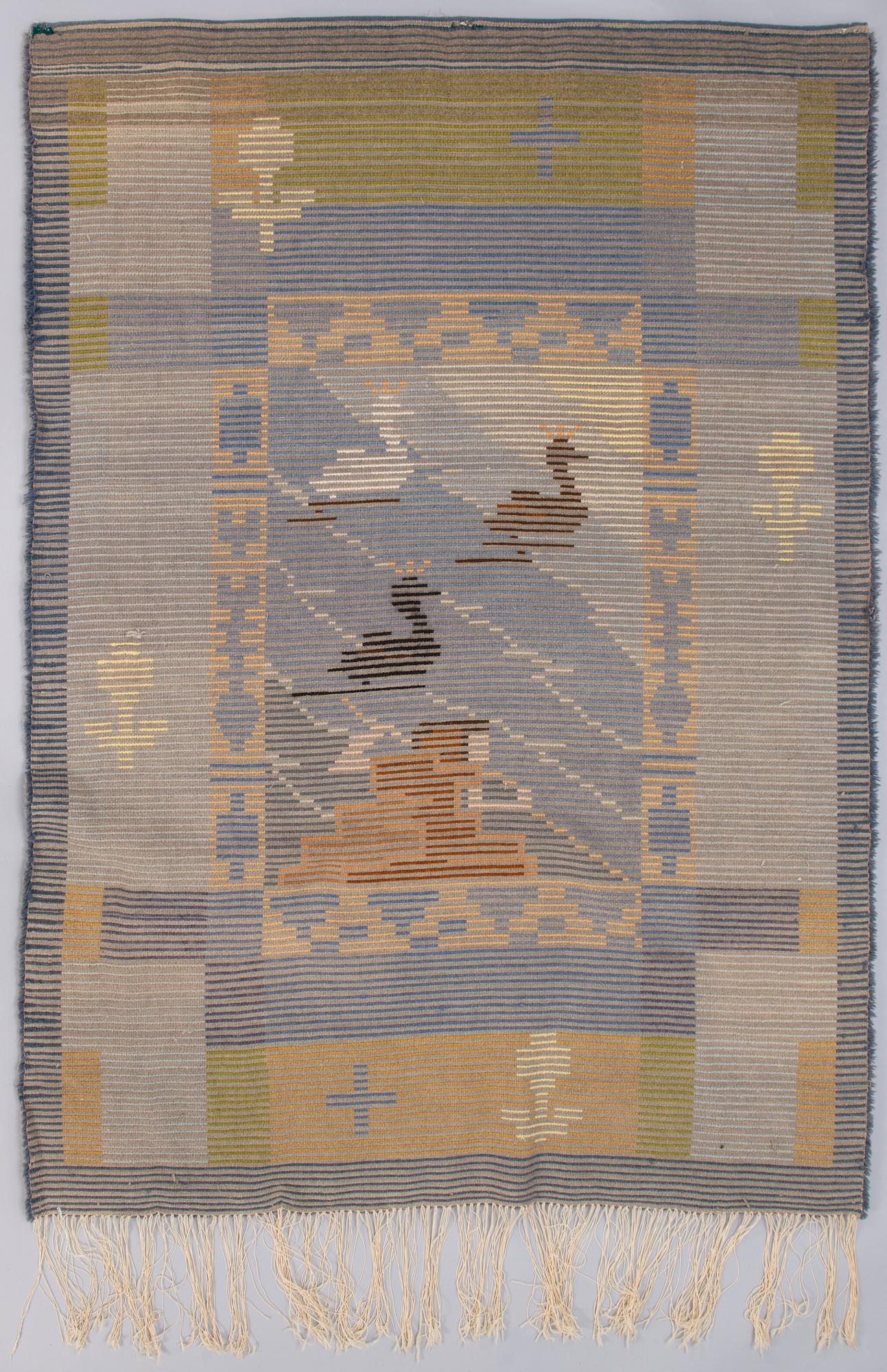 GRETA STRANDBERG, rya, Finska handarbetets vänner. Ca 196 x 140 cm.
