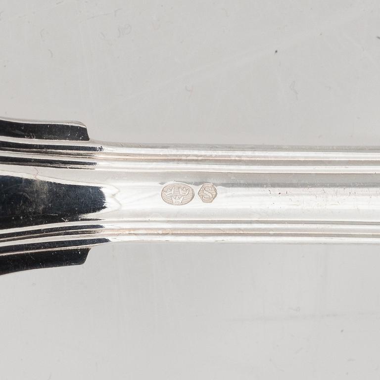 Besticksdelar, 24 st, silver, "Gammal dansk/Old Danish", bl a Cohr, Danmark.