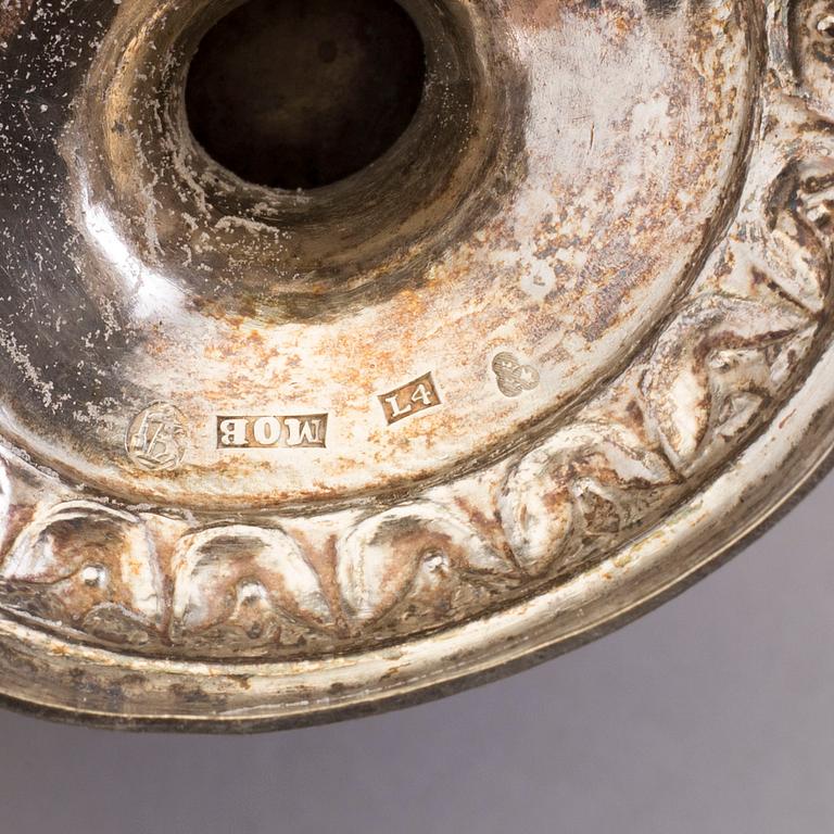 A SILVER CREAMER BY MICHAEL OLOF BARKMAN, VARBERG 1841.
