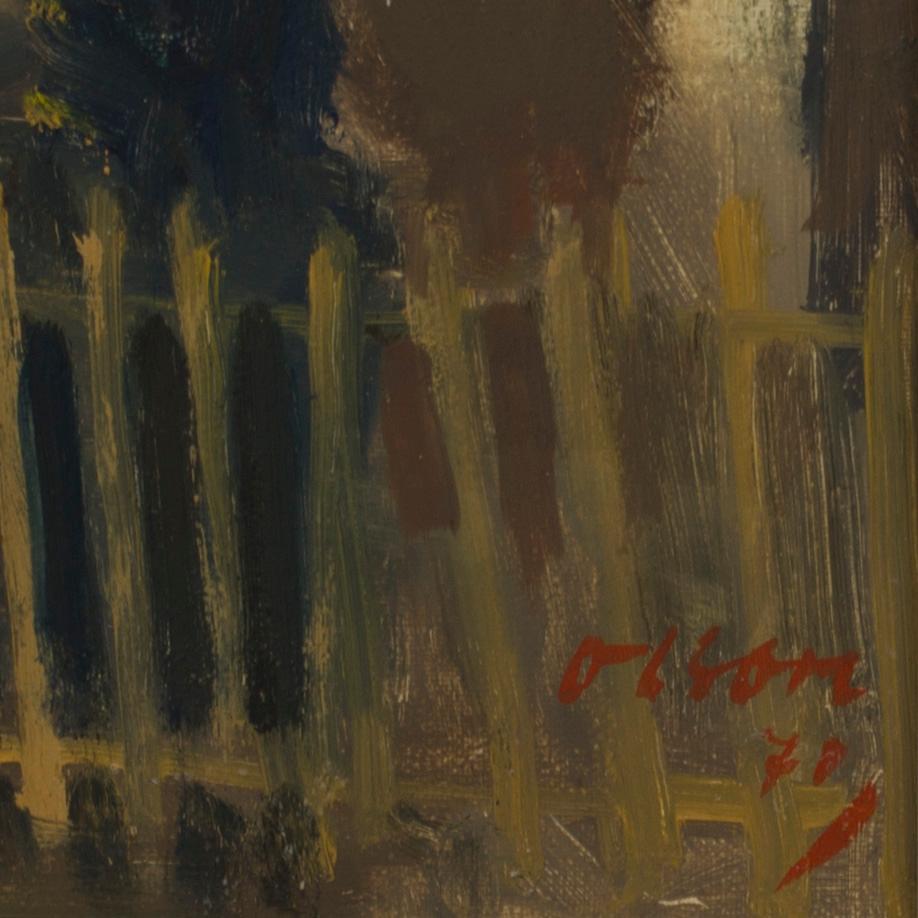 NILS OVE OLSON, oil on panel. Signed and dated -70.