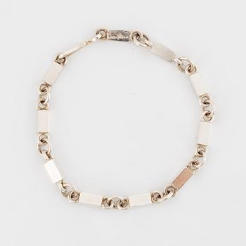 WIWEN NILSSON, bracelet, silver, Lund, 1970.