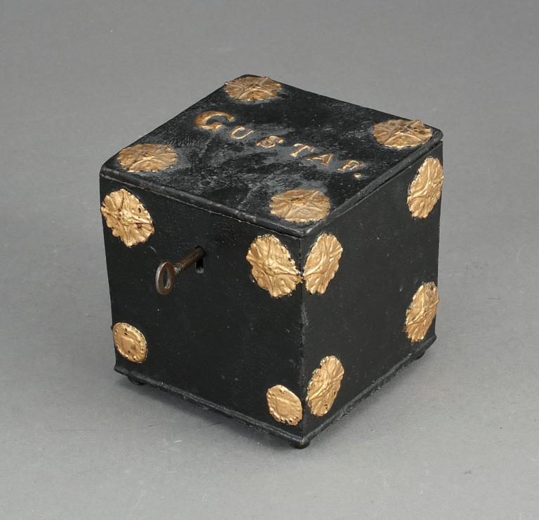 TOBAKSBURK, gjutjärn, 1800-tal.