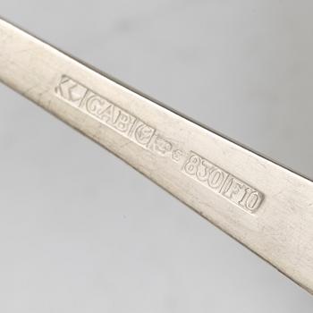 Jacob Ängman, a 111-piece silver cutlery service, model 'Rosenholm', GAB, Stockholm/Eskilstuna, 1958-96.