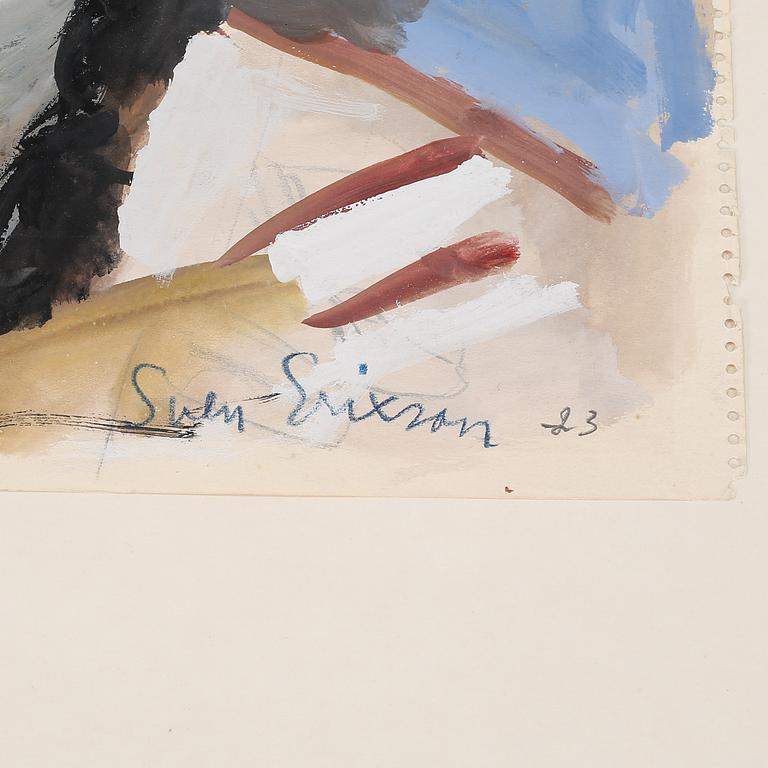 watercolour, signed and dated 23.