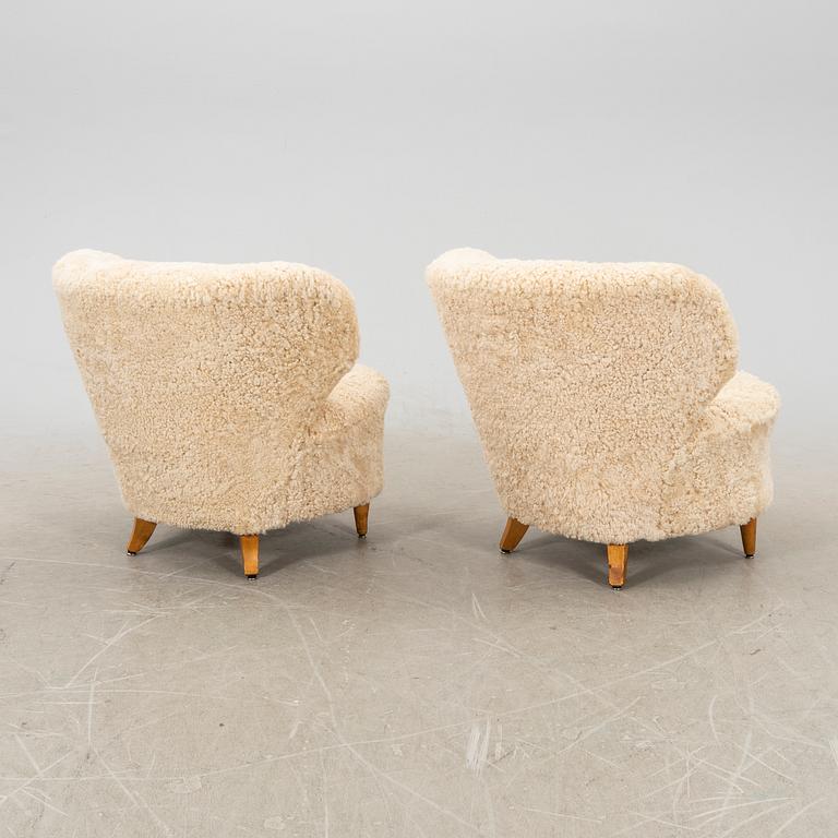 Chairs, a pair, probably Finland, first half of the 20th century.