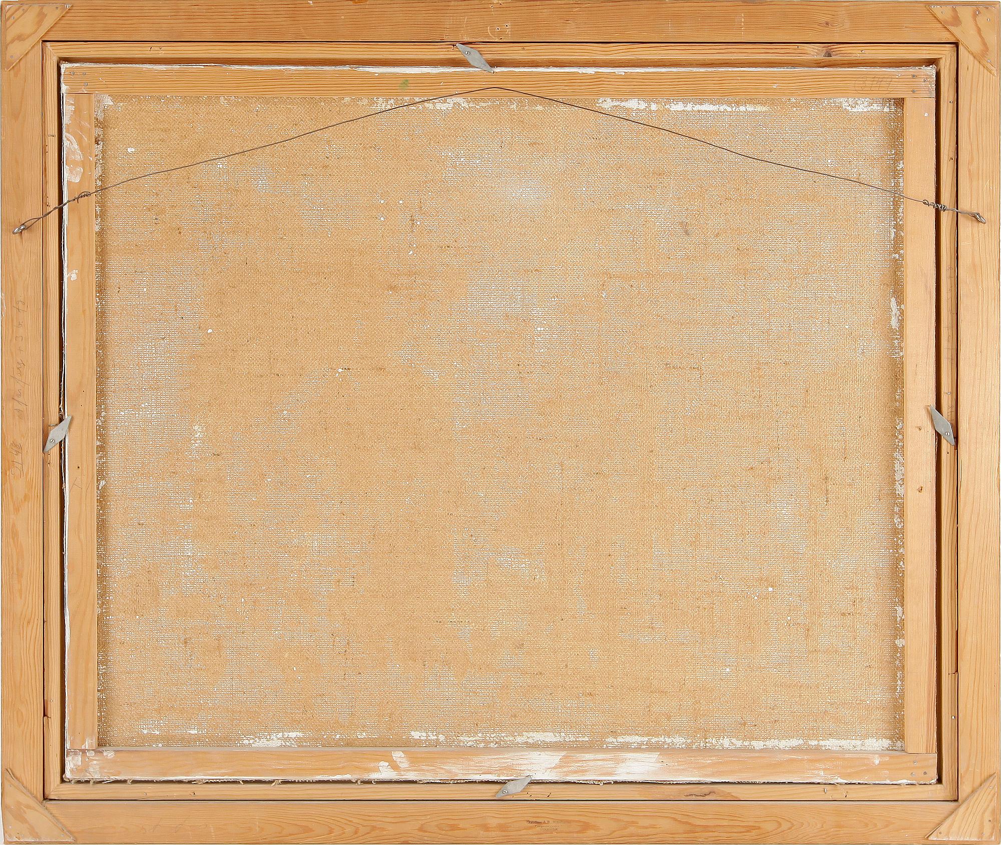 OKÄND KONSTNÄR, olja på duk, signerad och daterad 1947.