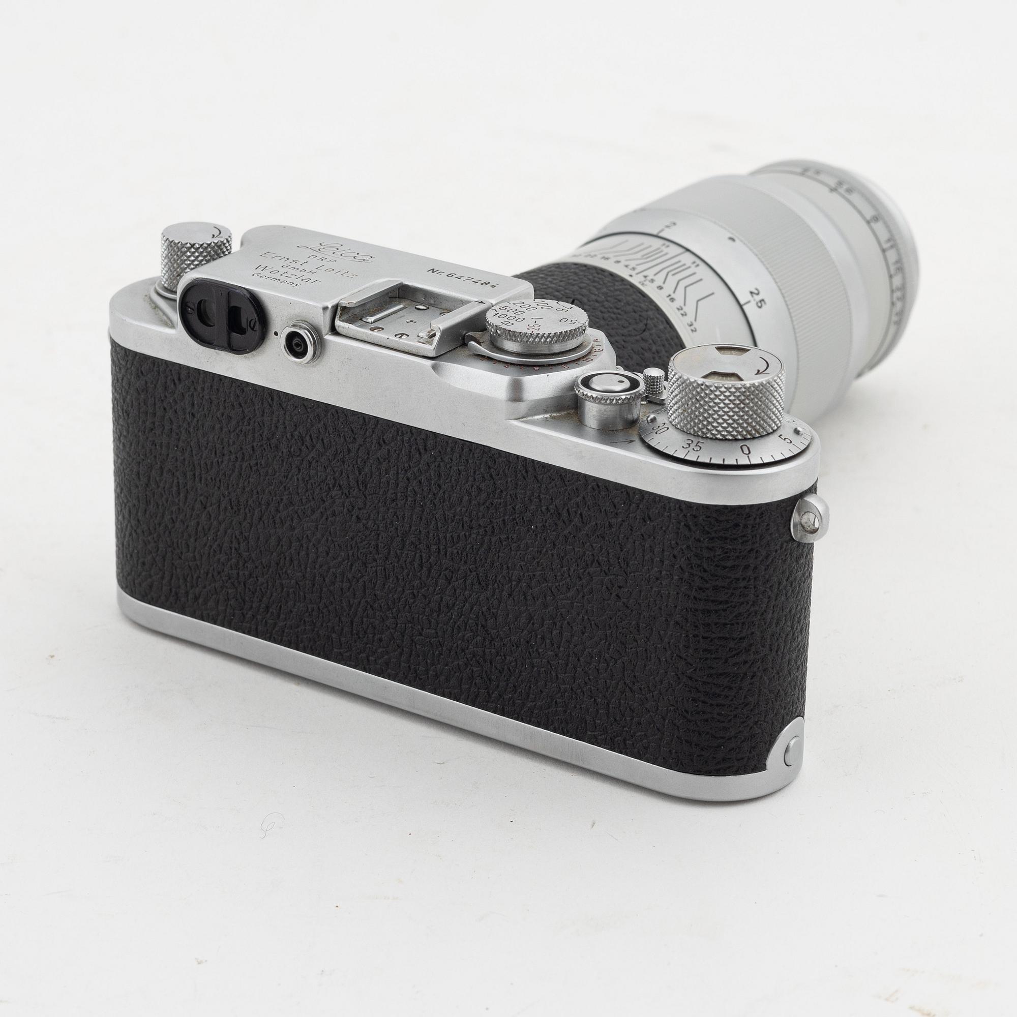 Leica IIIf, "Black Dial", no. 647484, 1952-53.