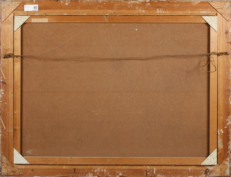 GÖSTA NORDBLAD, olja på pannå, signerad.