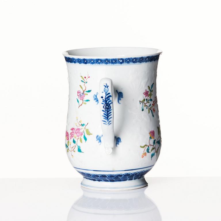A famille rose jug, Qing dynasty, Qianlong (1736-95).