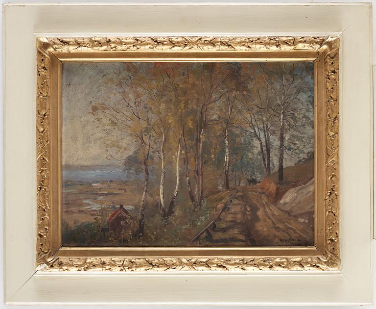 ALFRED WAHLBERG, oil on canvas, signed.