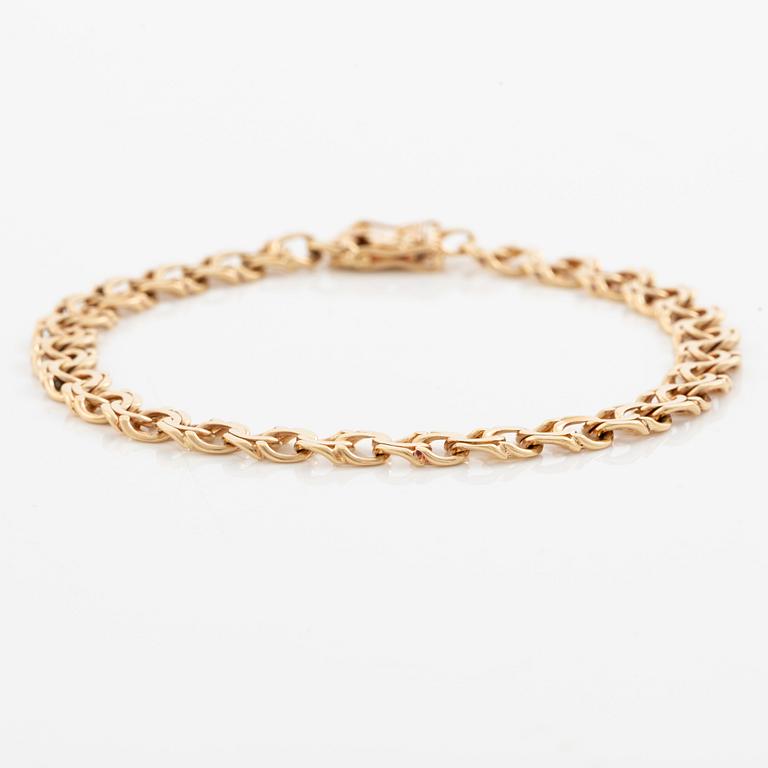 Armband, 18K guld, bismarck.