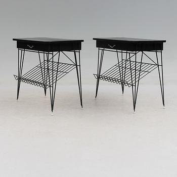 SÄNGBORD, 1 par, 1900-talets mitt.