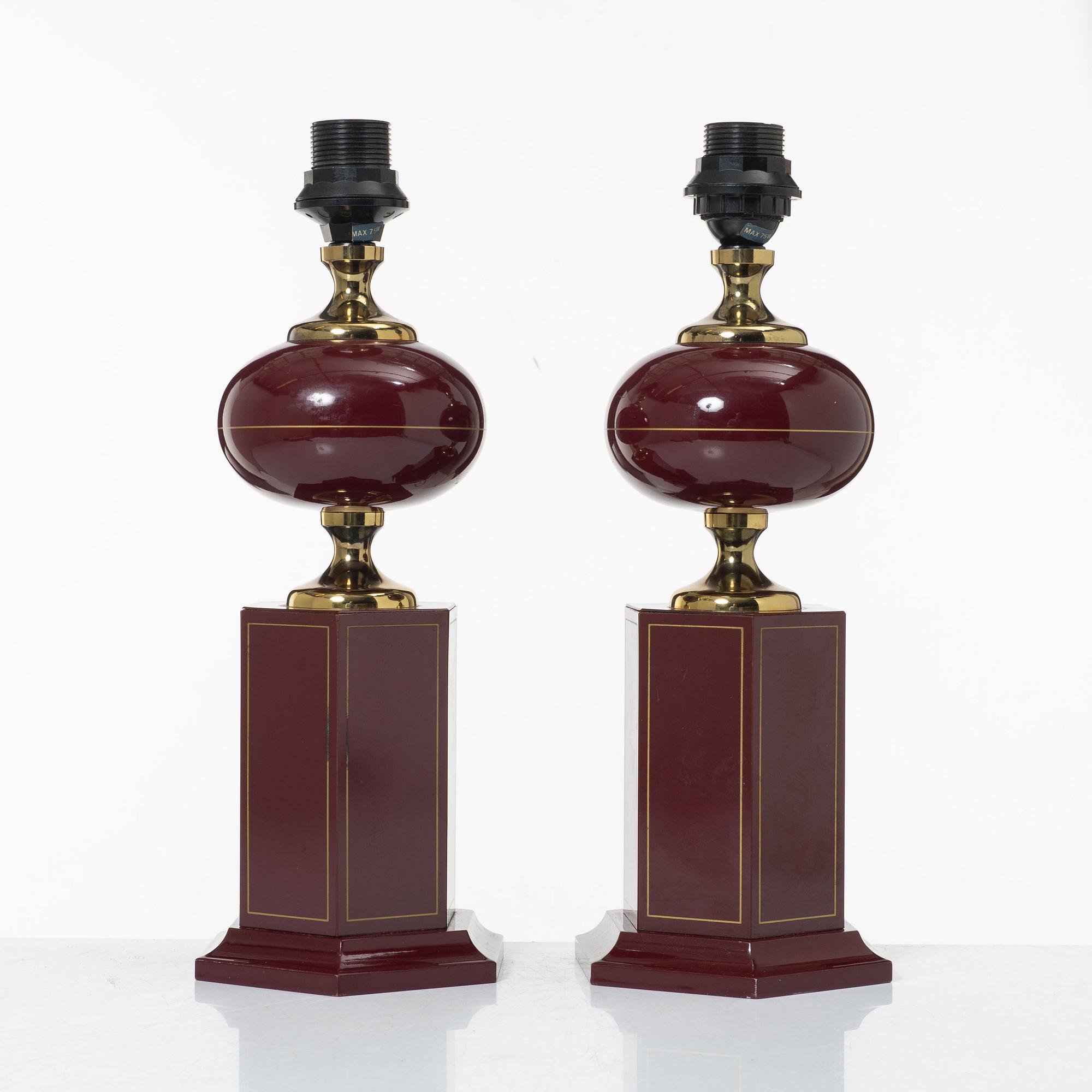 Table lamps, a pair, Jarsy, France, contemporary.