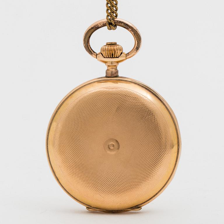 POCKET WATCH, 49 mm, "System Glasshütte", hunting case,