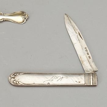 PARTI SILVER, 44 delar. Totalvikt ca 1270g.