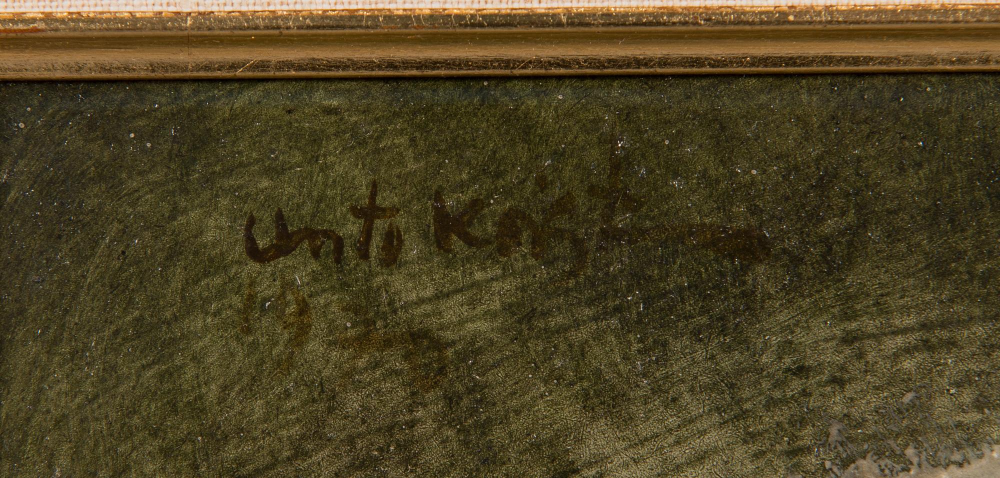 Unto Koistinen, oil on board, signed.