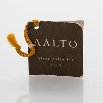 Alvar Aalto, maljakko, 3030, lasia, "Savoy", merkitty "Alvar Aalto 100 Iittala 1998".