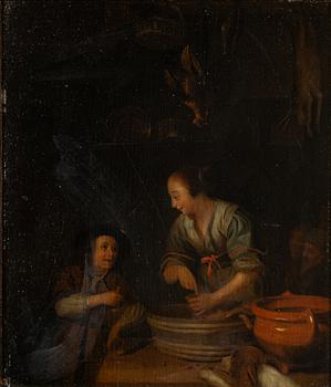 Godfried ( Godefridus) Schalken, Sausage Making.