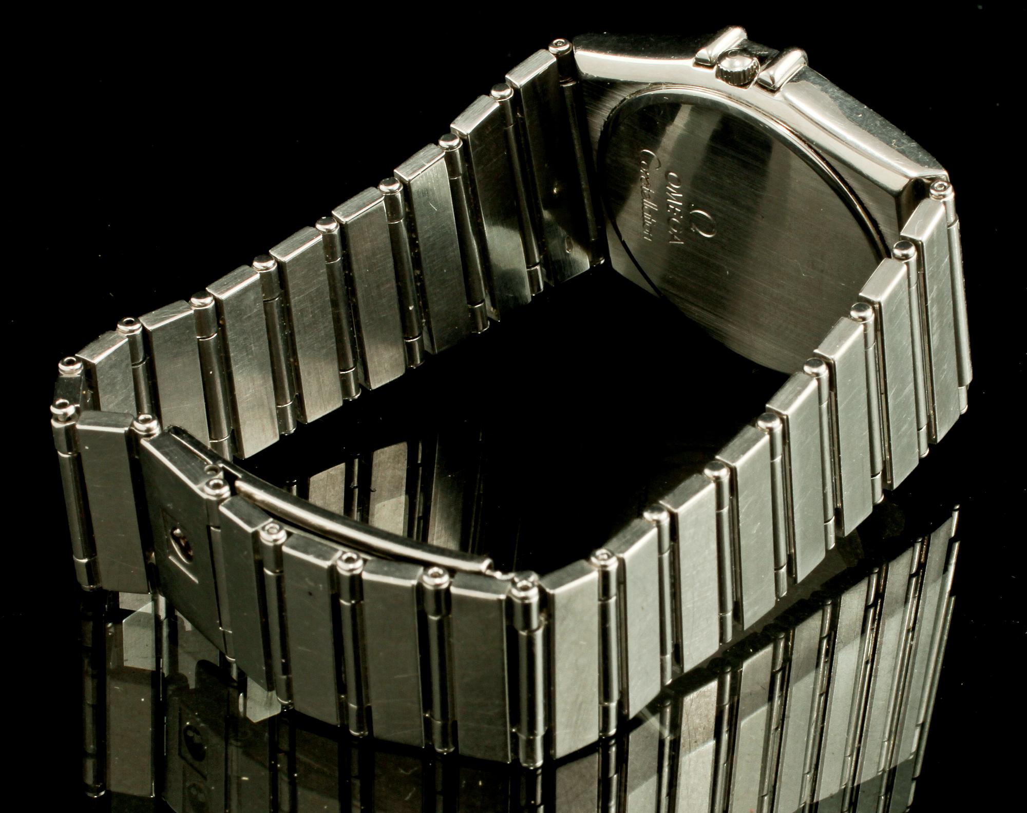 ARMBANDSUR, stål, "constellation",  Omega. 1900-talets fjärde kvartal.