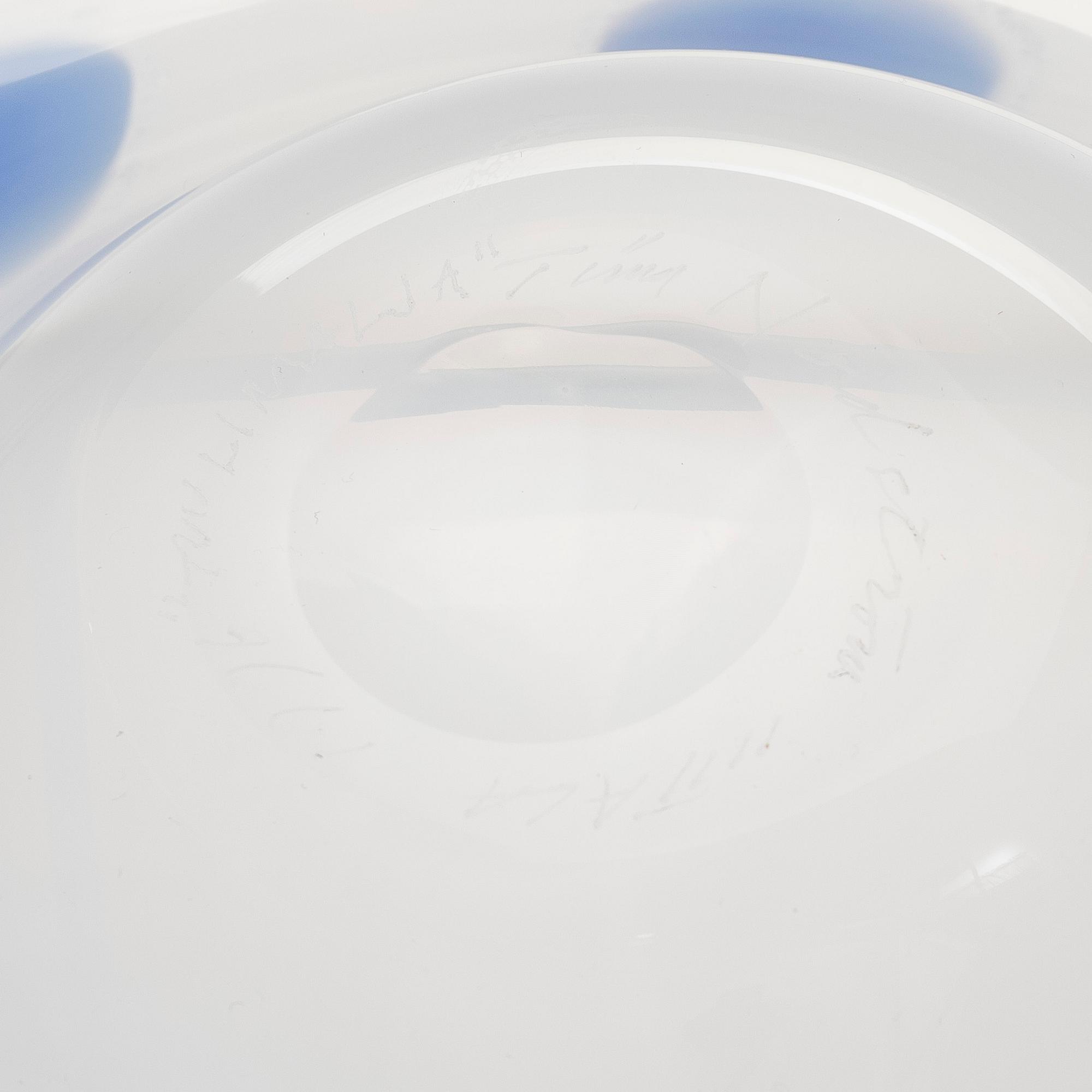 Tiina Nordström, an art glass signed Tiina Nordström, Iittala 1996.