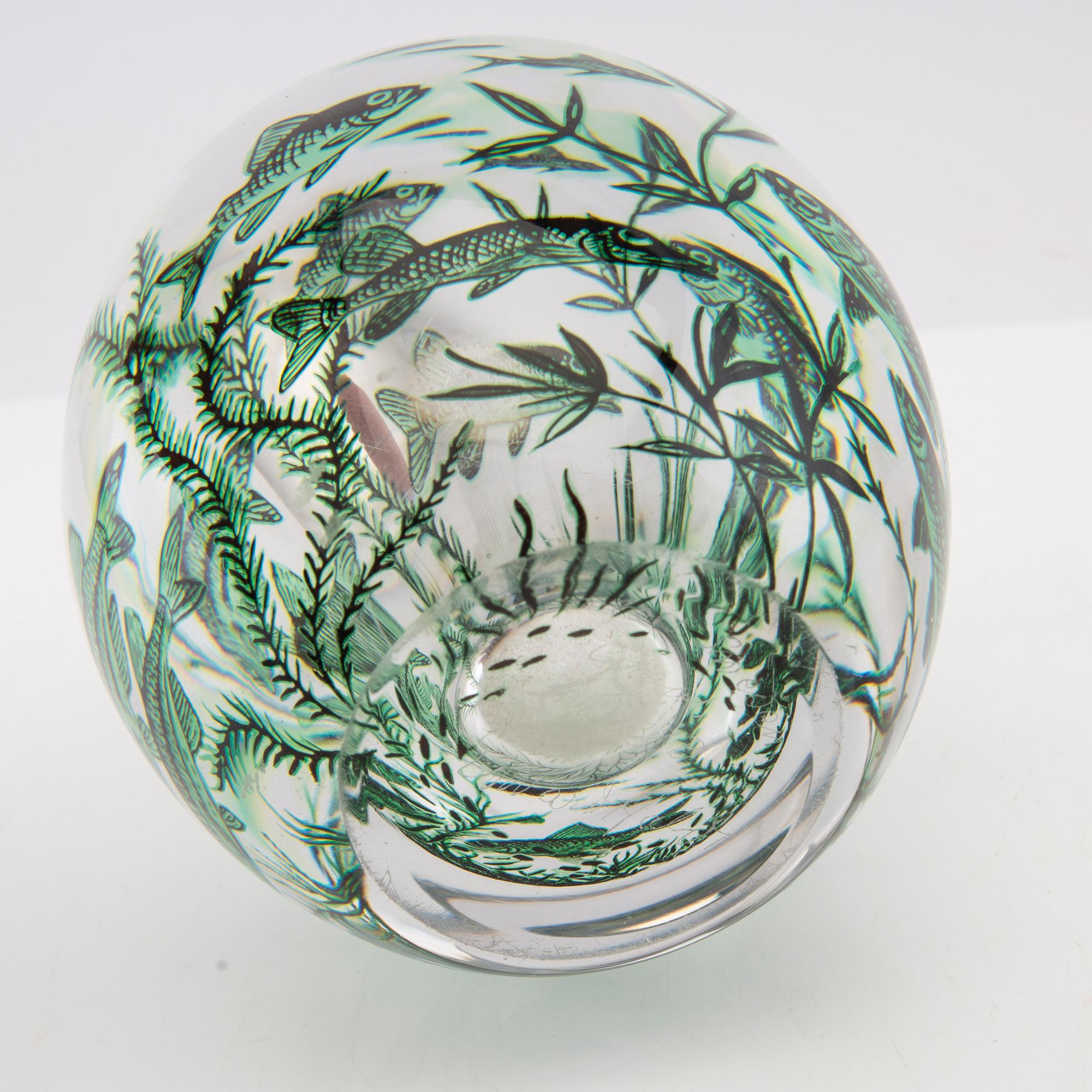 Edward Hald, vas graal signerad Orrefors 1948.