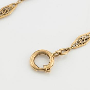 Klockkedja, 18K guld.