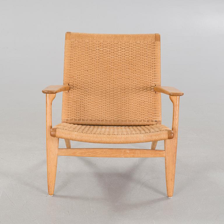 A lounge chair by Hans J Wegner, model "CH-25", for Carl Hansen & Son, Denmark, second half of the 20th century.