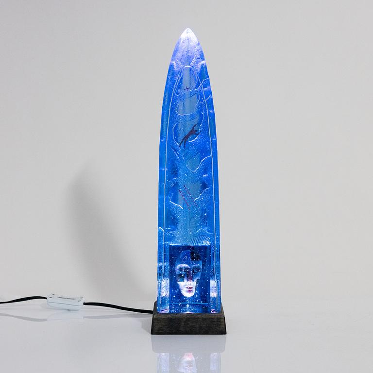 Bertil Vallien, a glass sculpture, Kosta Boda.