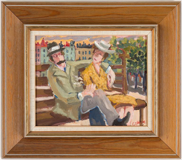 CHARLES SJÖHOLM, Oil on canvas, signed.