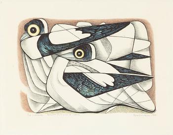 Tyra Lundgren, "Två svalduvor".