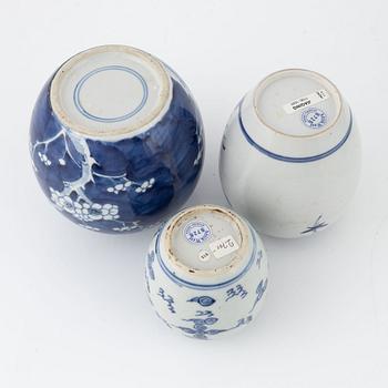 Bojaner, 5 st, porslin, Kina, 1800-1900-tal.