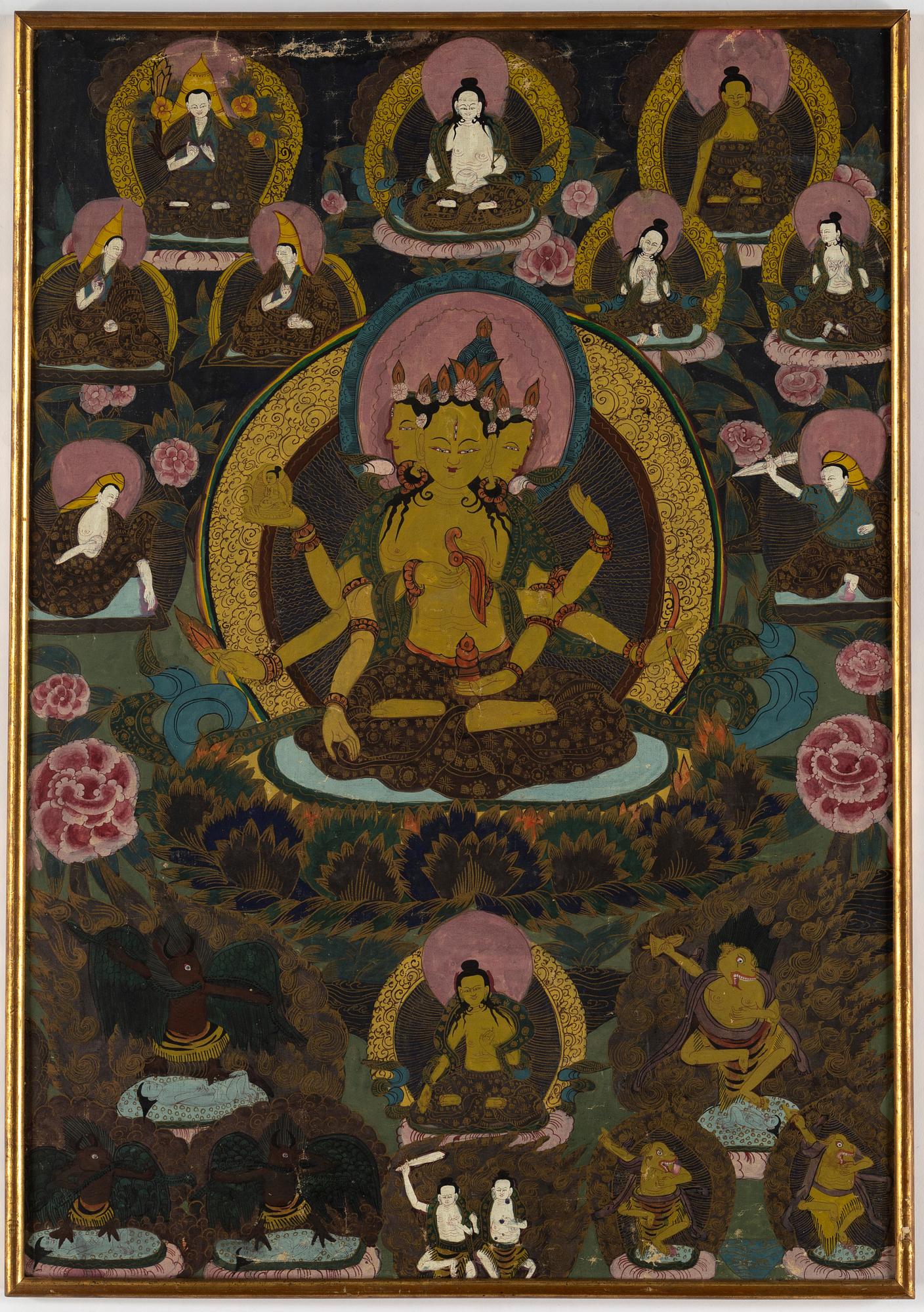 A thangka, 20th century.