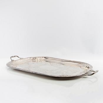 Trays 2 pcs of nickel silver, first half of the 20th century.