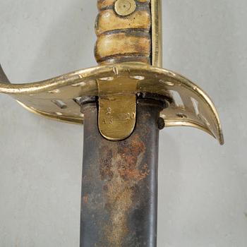 A sword for the swedish army, m/1867.